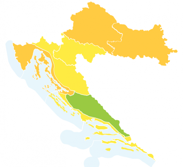 Upozorenja DHMZ-a za 1. srpnja 2024.