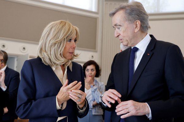Bernard Arnault i Brigitte Macron