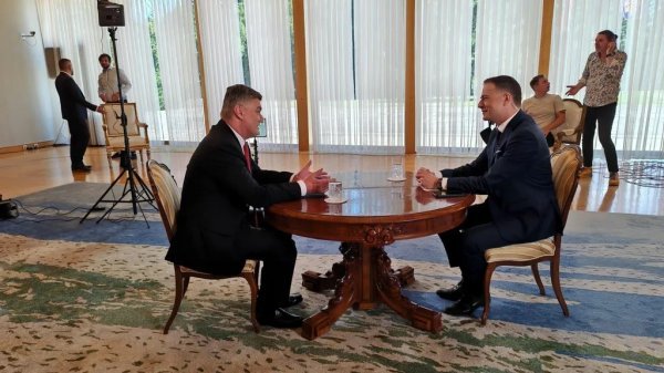Milanović s novinarom RTL-a