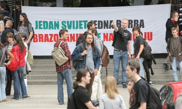 Prosvjed na Filozofskom fakultetu 2009.