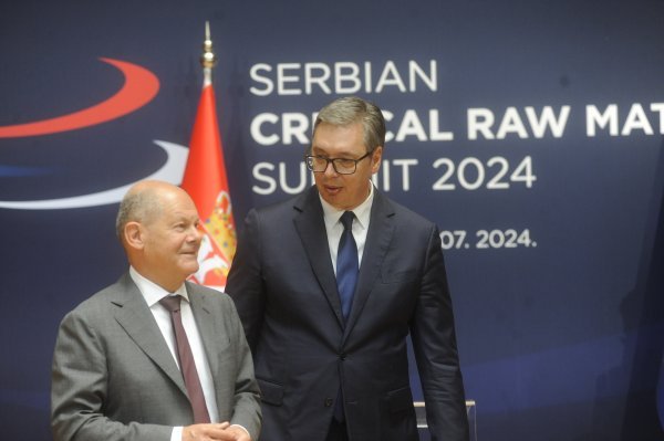 Olaf Scholz i Aleksandar Vučić