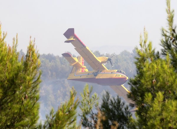 Vatrogasci se bore s požarom na potezu Plastovo i Dubravica nedaleko NP Krka