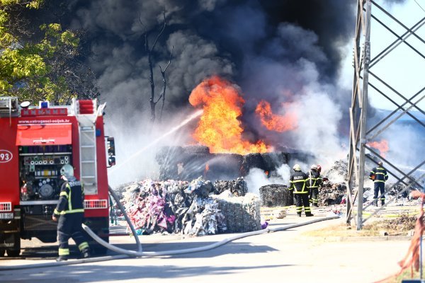 Požar u pogonu tvrtke Drava International