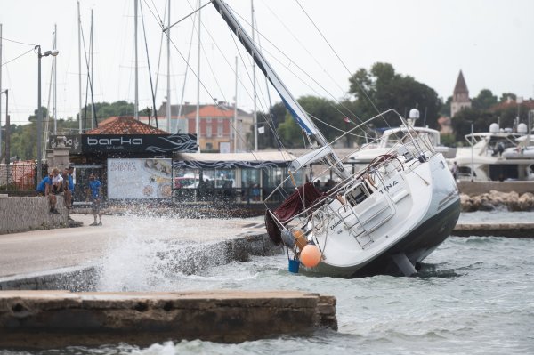 Nasukana jedrilica u Zadru