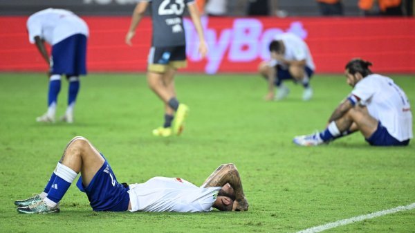 Hajduk - Ružomberok, igrači Hajduka nakon poraza, 15.8.2024.