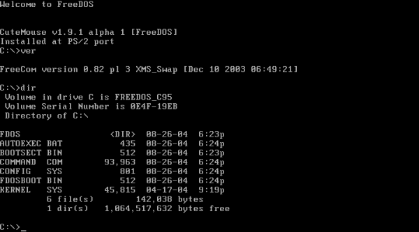 'Programiraj me nježno, u DOS-u' FreeDOS