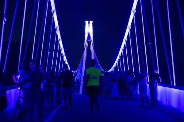 Osvjetljenje na pješačkom mostu u Osijeku