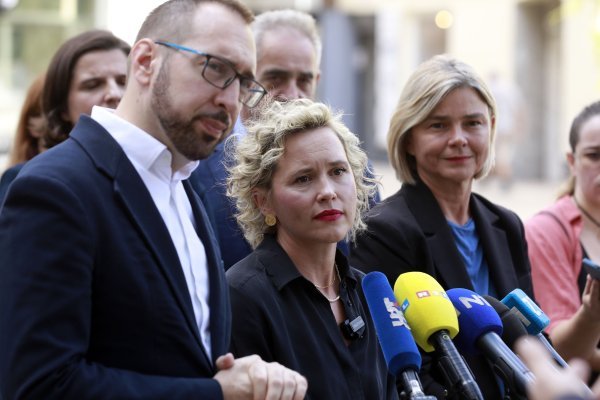 Ivana Kekin na predstavljanju predsjedničke kandidature