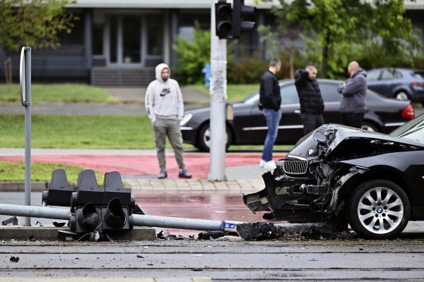 Prometna nesreća na križanju Vukovarske i Koranske u Zagrebu