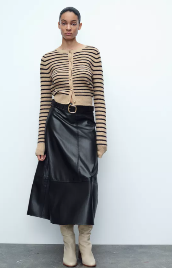 Kožna suknja iz Zare