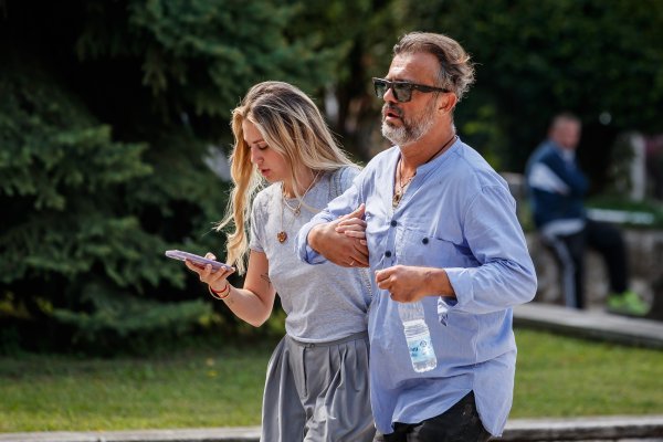 Sergej Trifunović i supruga Isidora