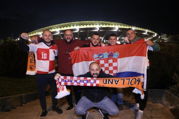 Liga nacija: Hrvatska - Portugal, navijači u Splitu, 18.11.2024.