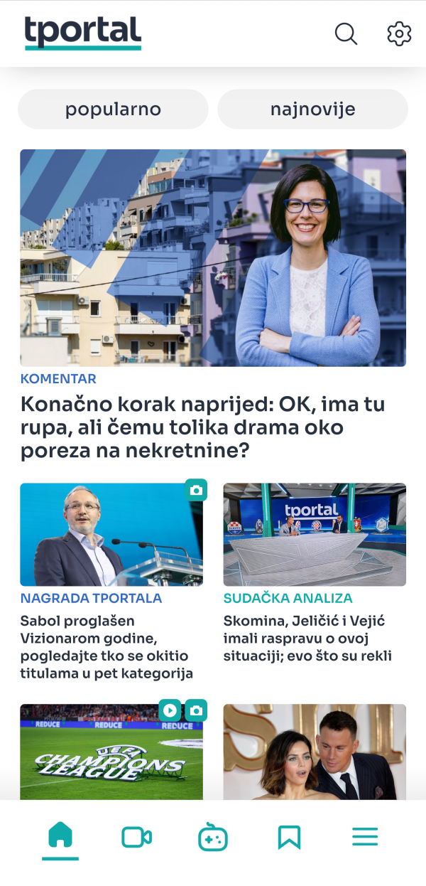 Tportal aplikacija