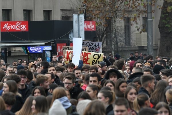 Prosvjed studenata u Beogradu