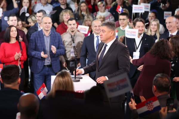 Zagreb: Predizborni skup predsjednika Milanovića