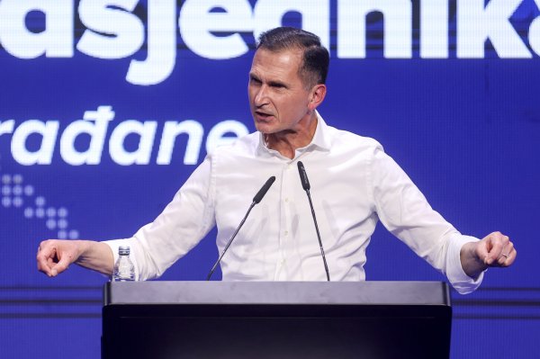 Predizborni skup Dragana Primorca u Zagrebu