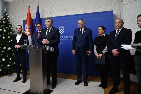 Zagreb: Konferencija za medije nakon sastanka članova Vlade RH s gradonačenikom Tomaševićem