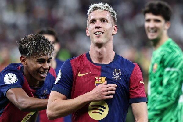 Dani Olmo; Barcelona Real Madrid, Superkup, 12.1.2025.