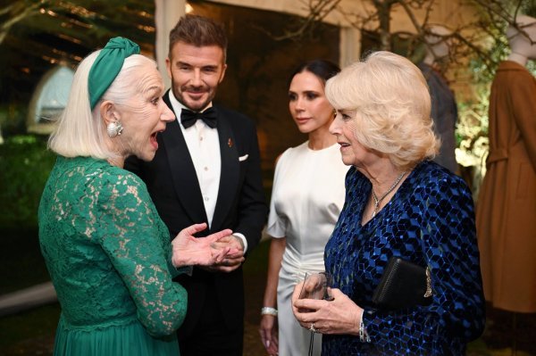 Helen Mirren, David Beckham, Victoria Beckham, kraljica Camilla