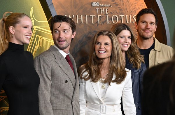Abby Champion, Patrick Schwarzenegger, Maria Shriver, Katherine Schwarzenegger i Chris Pratt