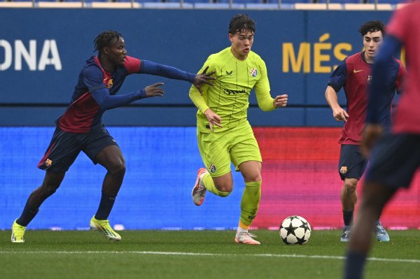 Barcelona - Dinamo, nogomet, 1/16 finala UEFA Lige prvaka mladih, 12.2.2025.