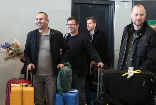 Doček ekipe filma 'Čovjek koji nije mogao šutjeti'