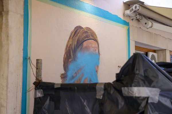 Pošaran mural Luka Modrić u Zadru