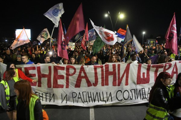 Prosvjed studenata i radnika u Beogradu