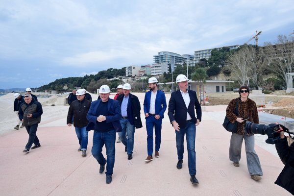 Ivica Puljak u obilasku radova na plaži Žnjan