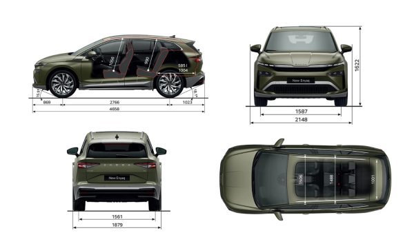 Škoda Enyaq - dimenzije