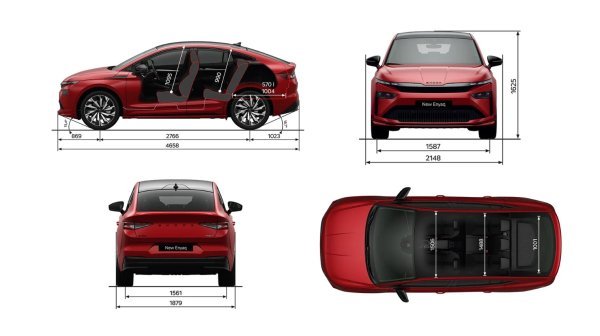 Škoda Enyaq Coupé - dimenzije