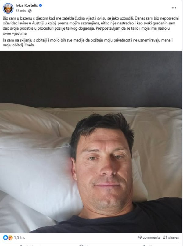 Ivica Kostelić Facebook