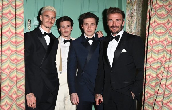 David Beckham,Brooklyn Beckham,Romeo Beckham i Cruz Beckham