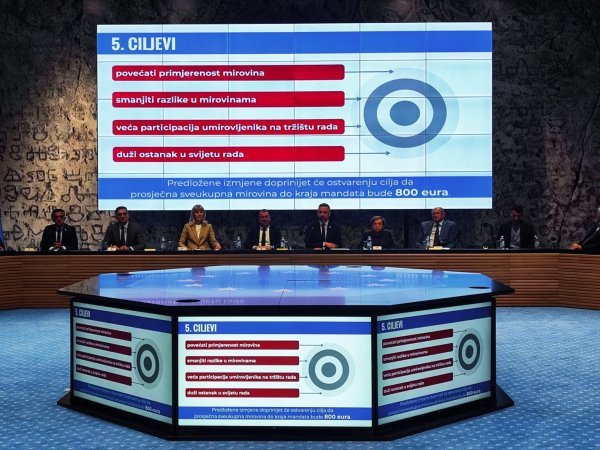 MInistar Marin Piletić predstavio je nove zakonske izmjene vezane uz mirovine