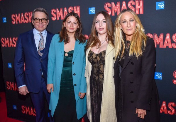 Matthew Broderick, Tabitha Hodge Broderick, Marion Loretta Elwell i Sarah Jessica Parker