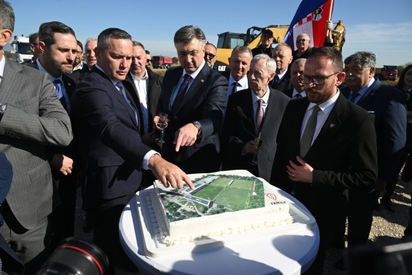Otvorenje izgradnje Nogometnog kampa HNS, Velika Gorica, 11.4.2025.