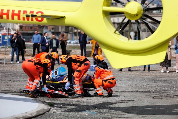 Teško ozlijeđena vozačica kipera helikopterom prebačena u bolnicu