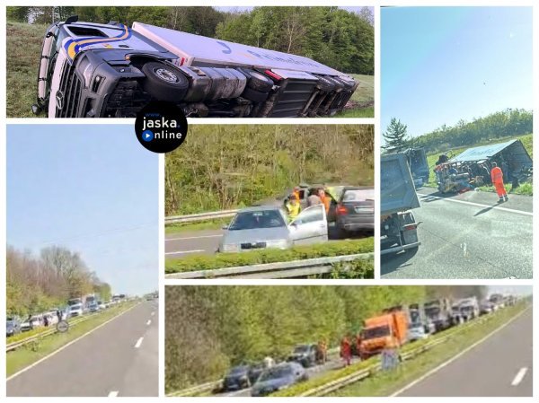 Lančani sudar na autocesti A1: Slupalo se čak sedam vozila, kolona 8 km