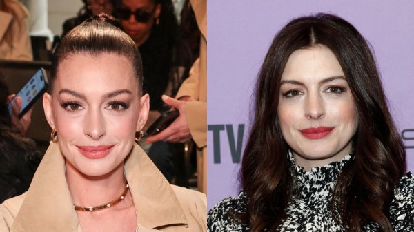 Anne Hathaway 2025. (lijevo) i 2020. (desno)
