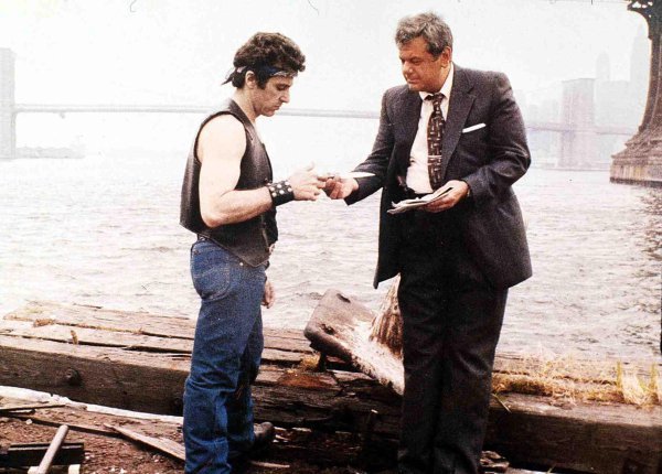 Al Pacino na setu filma 'Cruising'