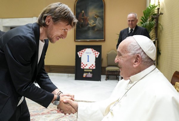 Luka Modrić Hrvatska i papa Franjo