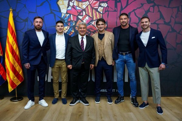 Zlatko Dalić i predsjednik Barcelone Joan Laporta