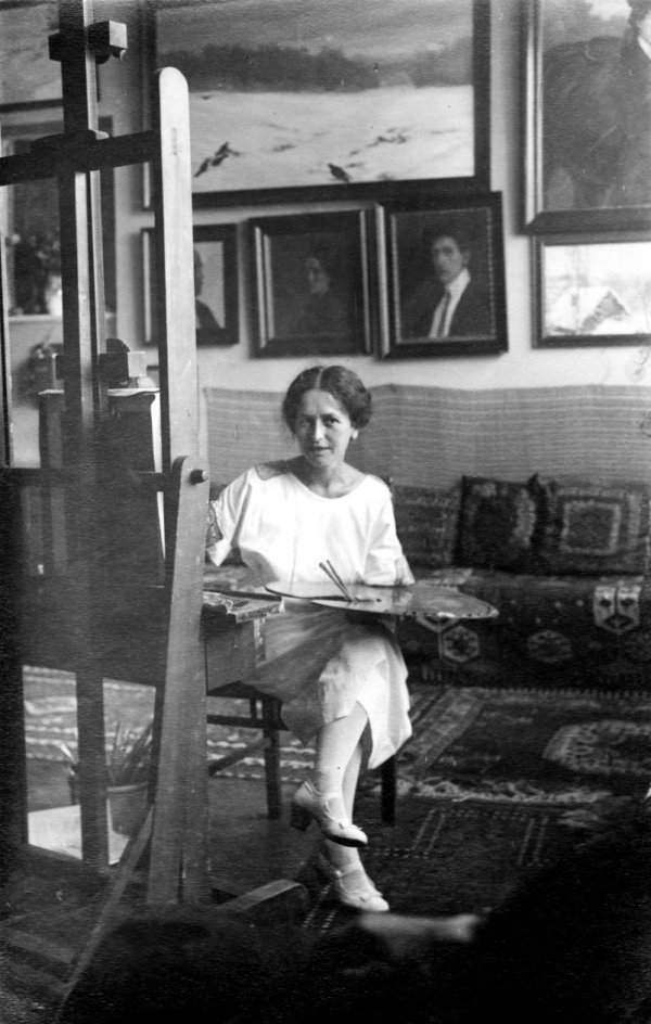 U ateljeu, 1925.