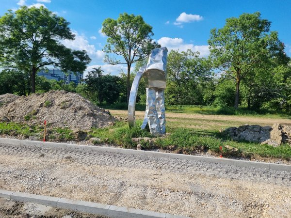 Radovi na biciklističkoj stazi na Savskom nasipu, 29. travnja 2025.