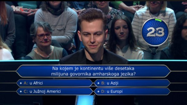 Tomislav Nedić u kvizu 'Tko želi biti milijunaš'