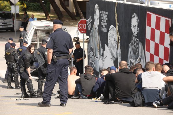 Navijači tučnjava, Split, Torcida, Bad Blue Boys, 3.5.2025.