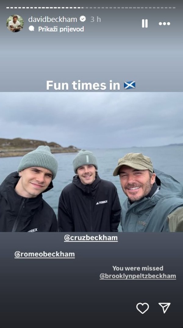 David, Romeo i Cruz Beckham