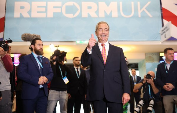 Ilustracija / Nigel Farage, lider Reform UK-a