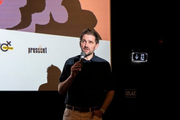 MaMa je zajedno s Močvarom pokrenula Human Rights Film Festival. Na slici predsjednik udruge Petar Milat