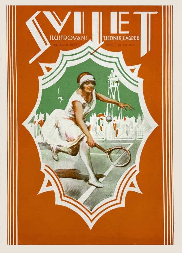 Već 1895. godine u časopisu Parižka moda objavljene su reprodukcije nekoliko modela sportske odjeće